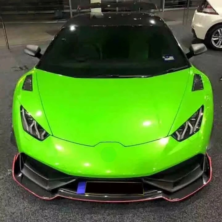 Hot Selling   RZ Style Carbon Fiber Front Car Bumper Lip for Huracan LP610 Front Spoiler Body Kit